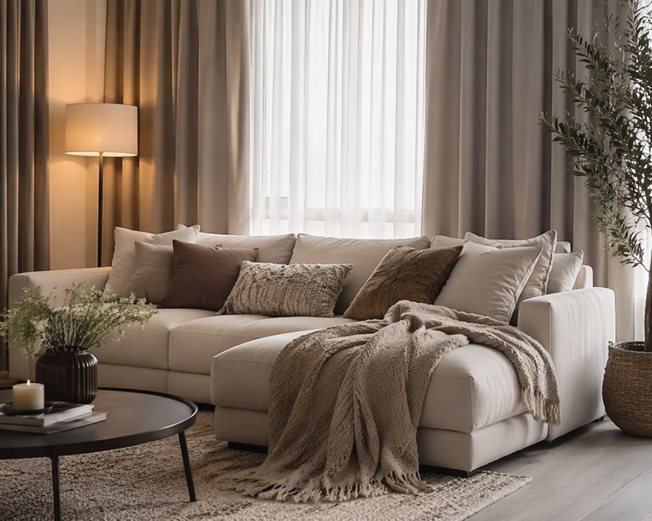 Цвета и материалы в интерьере: сравнительная таблица